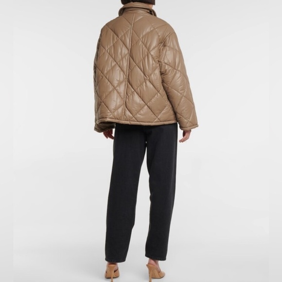 Stand Studio Nikolina faux leather puffer jacket - Picture 4 of 9